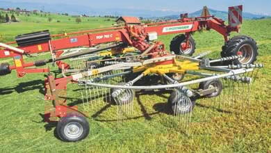 Un travail propre jusqu&#x2019;&#xE0; 6,9 m de largeur avec le P&#xF6;ttinger Top 702 C.