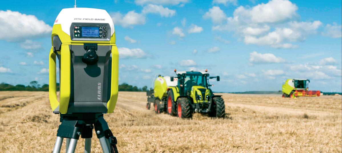 La station RTK Field Base permet de recevoir et retransmettre les signaux de correction de haute pr&#xE9;cision.