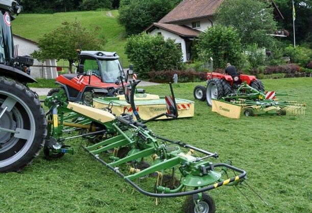 Das neue Highland Produkte-Programm besteht aus zwei Frontm&#xE4;hwerken, drei Kreiselzettwendern und zwei Schwadern.&#xA0;