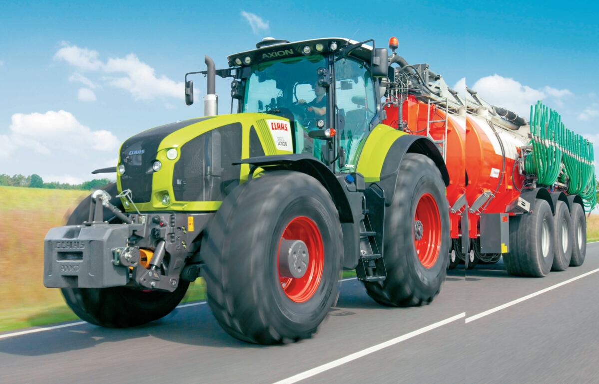 Landwirtschaftliche Reifen m&#xFC;ssen auf den Strassen hohe
Geschwindigkeiten aushalten.&#xA0;