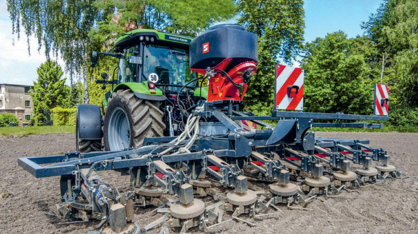 Die Rotoren des GrindStar arbeiten horizontal bis zu einer Tiefe von zwei Zentimetern. 