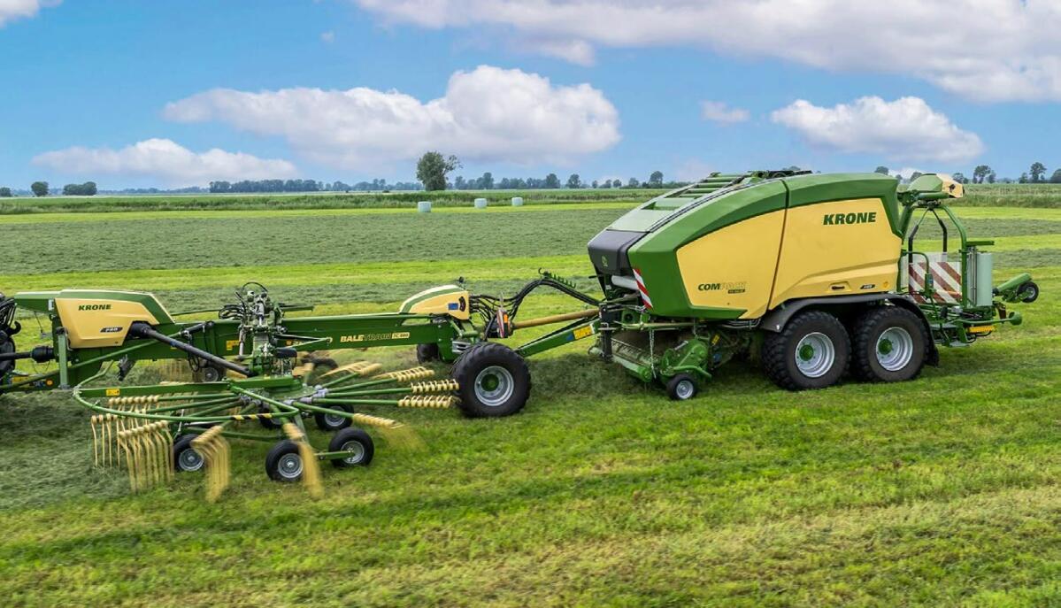 Le Swadro BaleTrain TC 880 Pro se commande à l’aide d’une interface Isobus simple et intuitive. Photo : Krone
