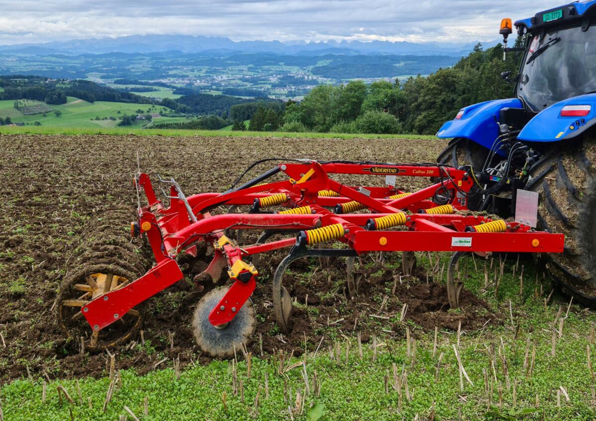 Bild vorangehende Seite:Eine Bearbeitung schr&#xE4;g zu den Stoppelzeilen verbessert den Arbeitseffekt.&#xA0;