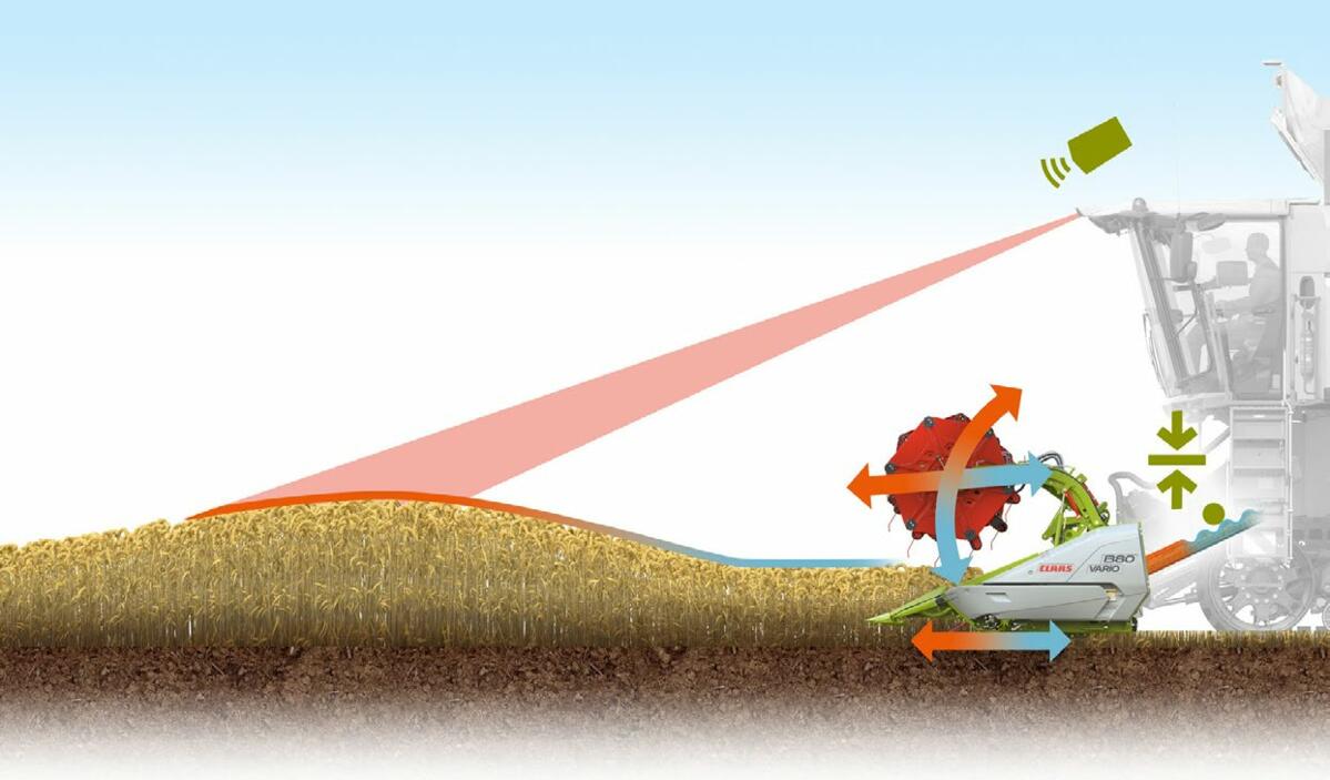 Des capteurs am&#xE9;liorent les performances de battage et facilitent le travail. Photo : Claas