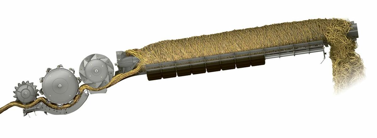 La technologie de battage hybride comme chez Claas est reconnue pour un rendement de chantier élevé.