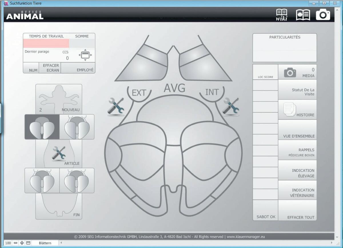 La saisie &#xE9;lectronique des donn&#xE9;es &#xE0; l&#x2019;aide de &#xAB;Klauenmanager&#xBB; est pratique et simple. Elle peut s&#x2019;effectuer dire...