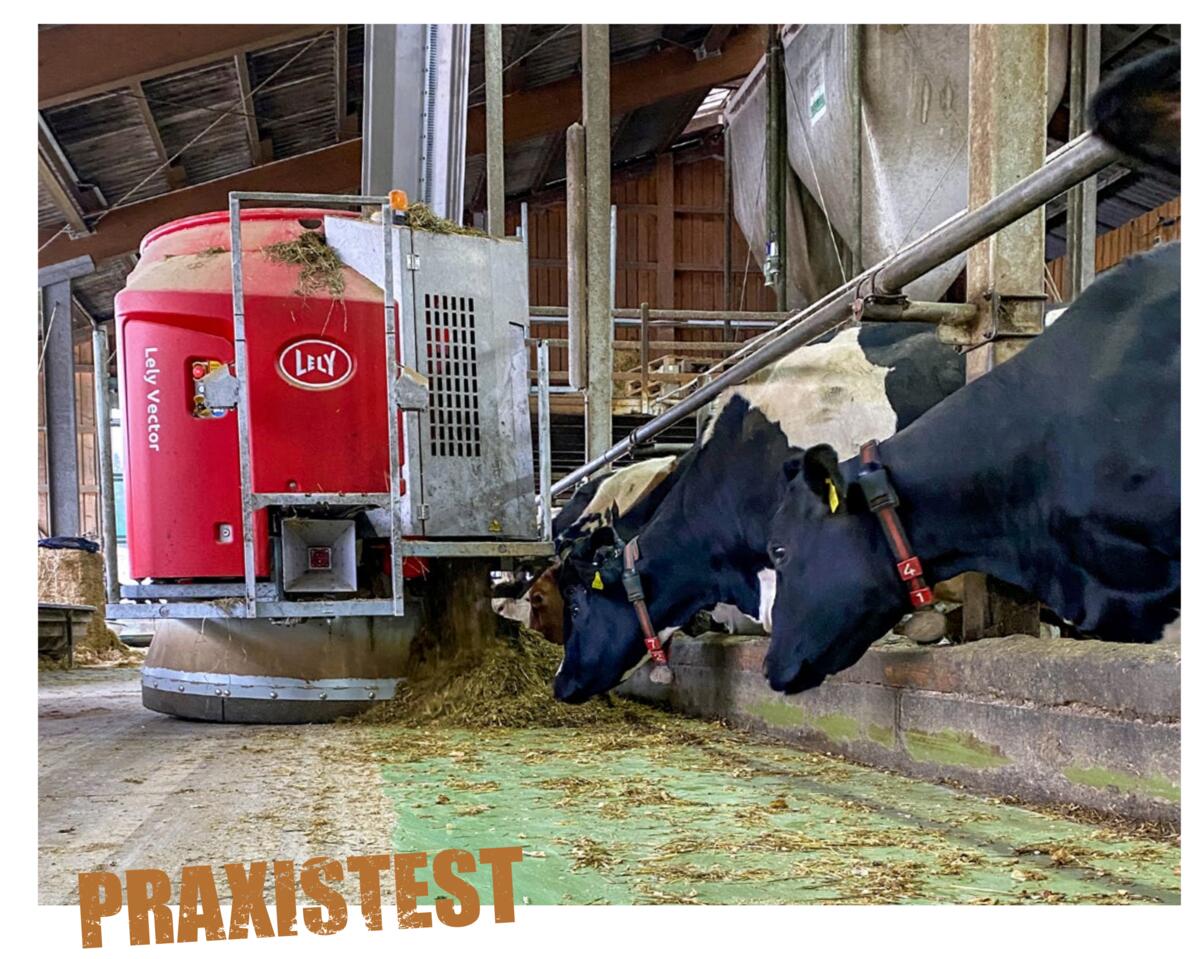 Jürg Dummermuth hat keine Angst vor Warnmeldungen des Fütterungsroboters, da er weiss, dass die Technik zuverlässig ist.