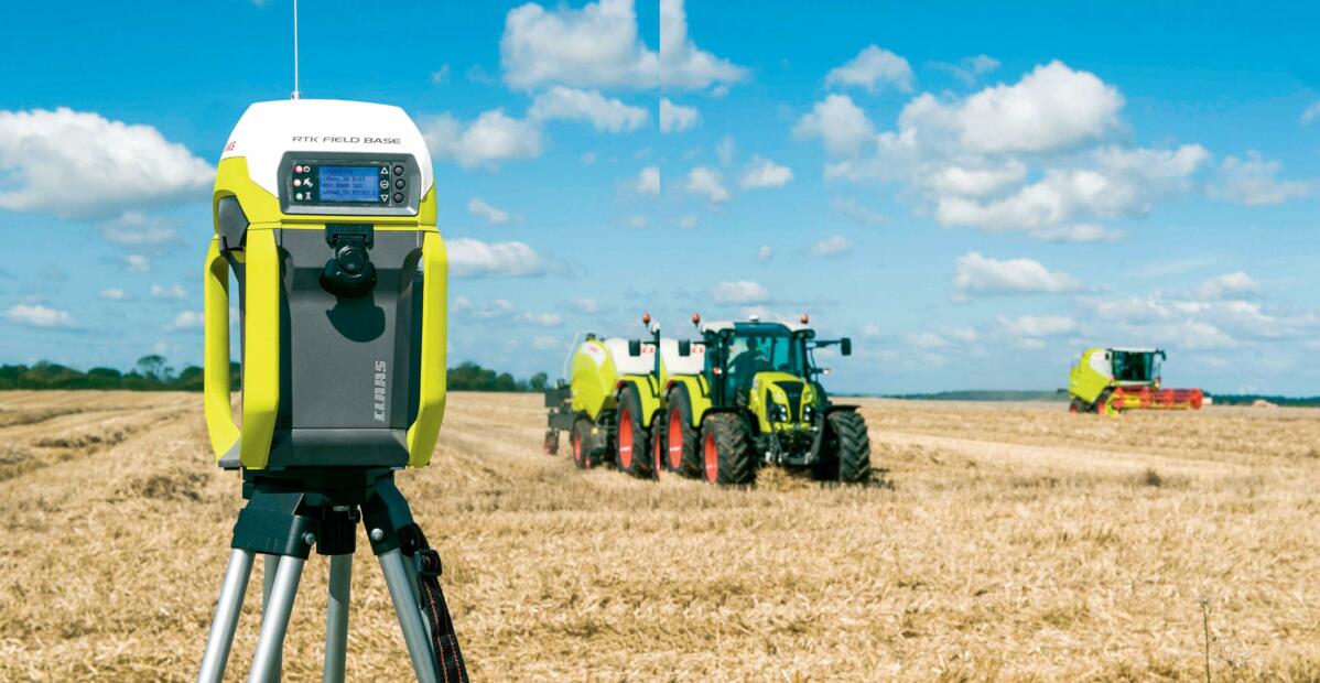 RTK Field Base Ger&#xE4;t f&#xFC;r ein hochpr&#xE4;zises Korrektursignal per Funk.