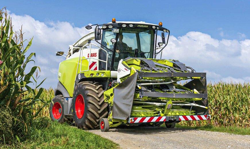 Im Transportmodus hat der Maisvorsatz Orbis 900 eine Breite von drei Meter.&#xA0;