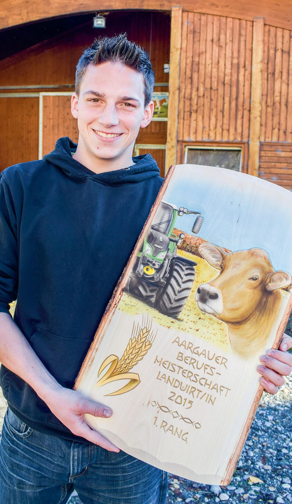 Christian Sch&#xFC;ttel a remport&#xE9; le premier prix des championnats professionnels des m&#xE9;tiers de l&#x2019;agriculture du canton d&#x2019;Argo...