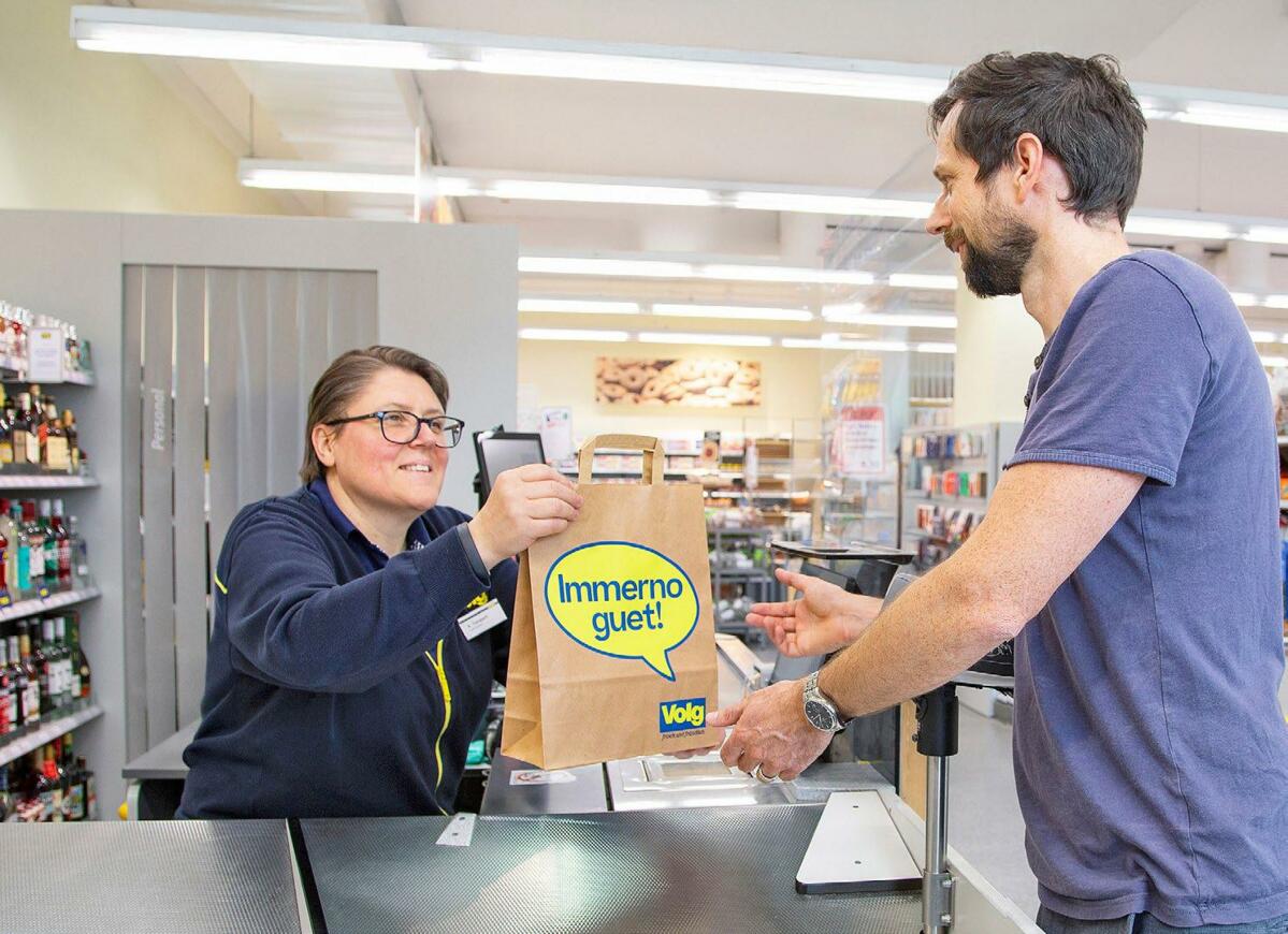 Jeden Monat werden rund 25 000 kg geniessbare Lebensmittel in den &#xAB;Immerno guet&#xBB;-Taschen gerettet.