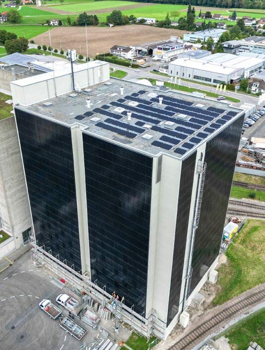Le silo 3 d&#x2019;UFA &#xE0; Herzogenbuchsee (AG) permet de produire environ 445 000 kWh d&#x2019;&#xE9;lectricit&#xE9; par an.&#xA0;