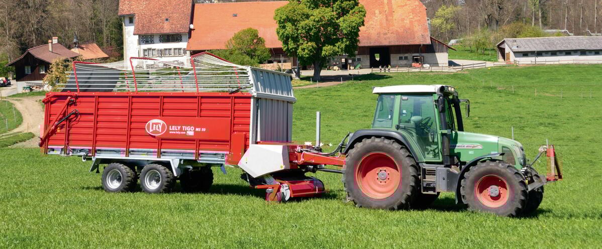 Ladewagen Lely Tigo MS 50 mit 50 m Ladevolumen, einfach und leistungsstark.