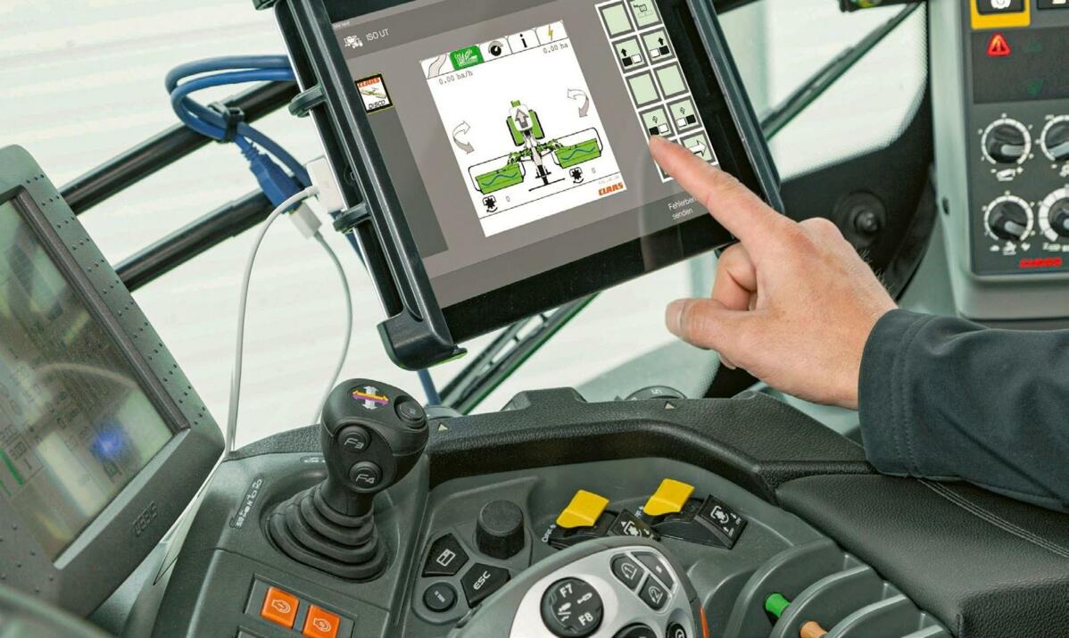 L&#x2019;&#xE9;quipement ult&#xE9;rieur en Isobus d&#x2019;un tracteur permet de commander &#xE0; partir d&#x2019;un seul terminal diff&#xE9;rentes mach...