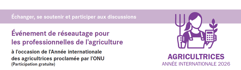 Evénement de réseautage pour les professionnelles de l’agriculture