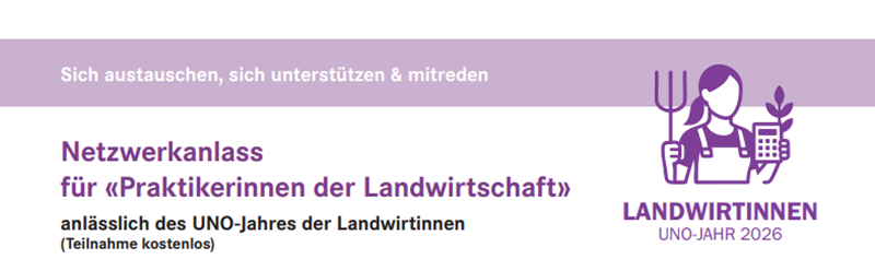 Netzwerkanlass für «Praktikerinnen der Landwirtschaft»