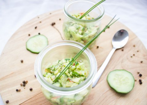 Salade d'avocats et de pommes