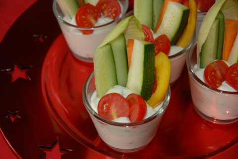 Dip de légumes et caillebotte