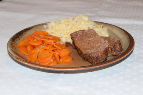 Viande hachée avec des carottes