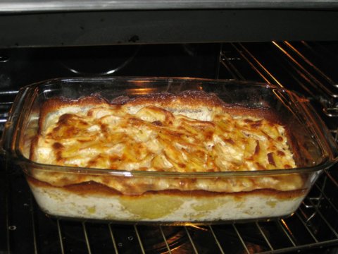 Kartoffelgratin mit Knobli