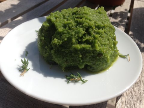 Knöpfli mit Schnittlauchpesto