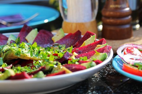 Carpaccio de betterave rouge