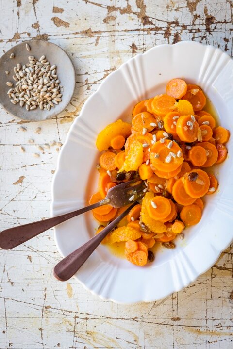 Salade de carottes et d'oranges