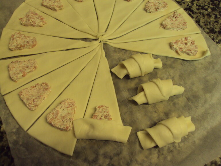 Croissant au fromage frais