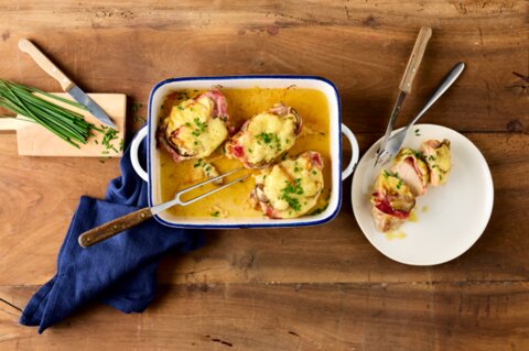 Escalope forestière à l’Emmental