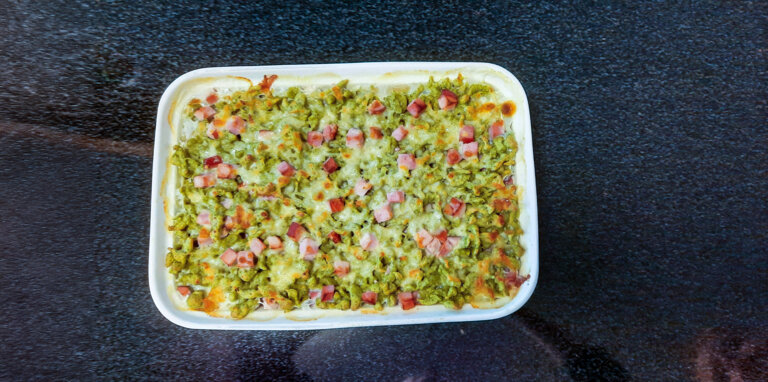Gratin de knöpfli vert