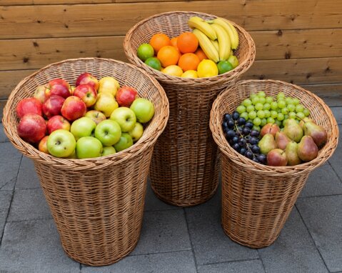 Weidenkörbe / Verkaufskörbe aus Korbgeflecht – 3 Grössen erhältlich