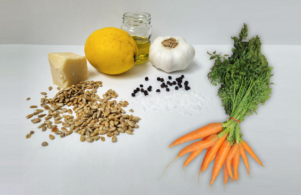 Pesto aux fanes de carottes contre le gaspillage alimentaire