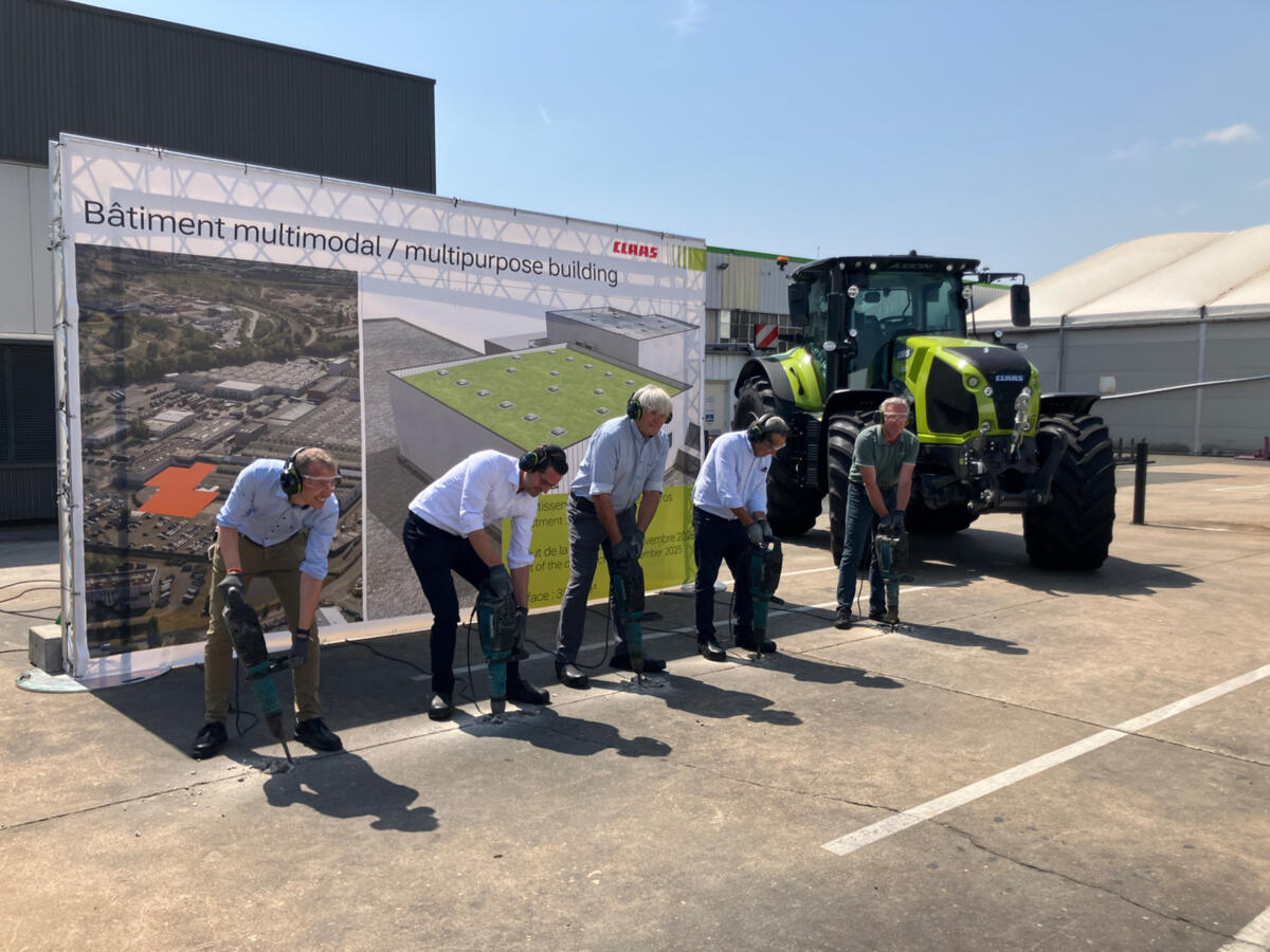 Nouveau bâtiment multimodal chez Claas le Mans