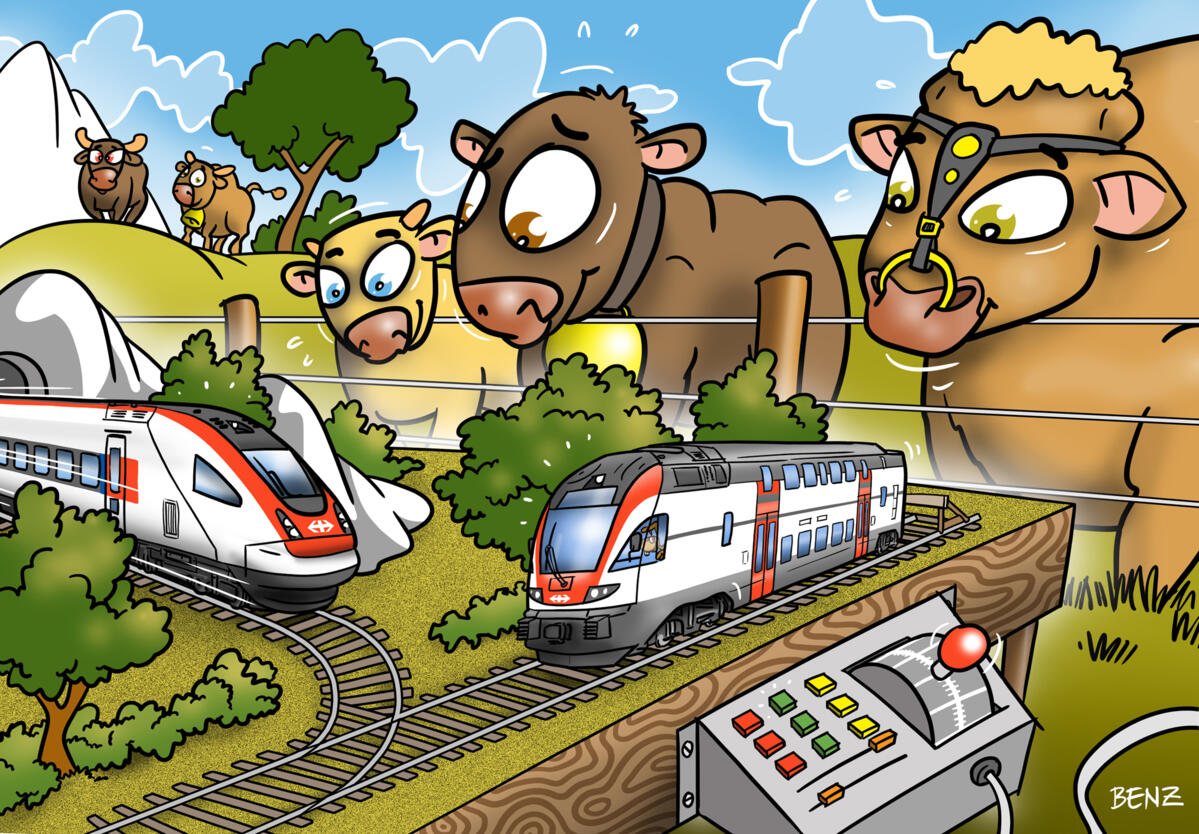 Mehr Zug-Kollisionen mit Grossvieh 