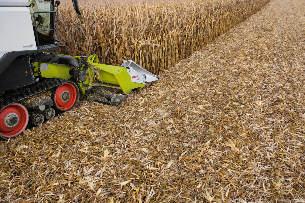 Weltneuheit: Claas Corio Stubble Cracker mit integriertem Stoppelzerstörer