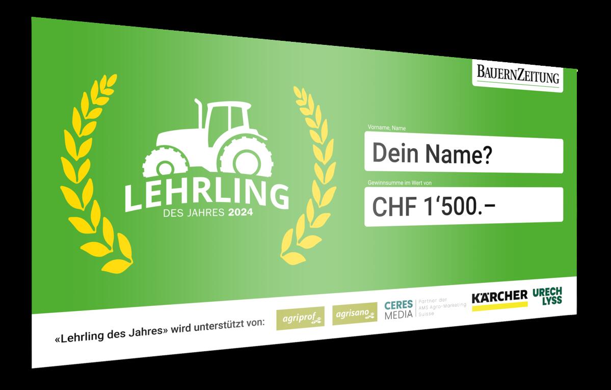 Die Bauern Zeitung sucht den «Lehrling des Jahres 2024»