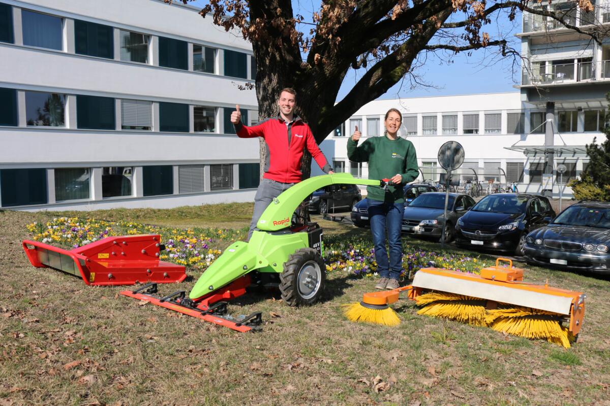 Wegweisende emissionsarme Arealpflege mit dem Rapid Uri