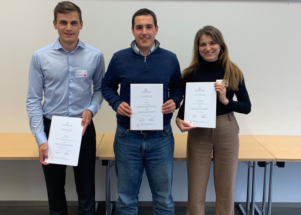 SGA verleiht den Nachwuchspreis 2022