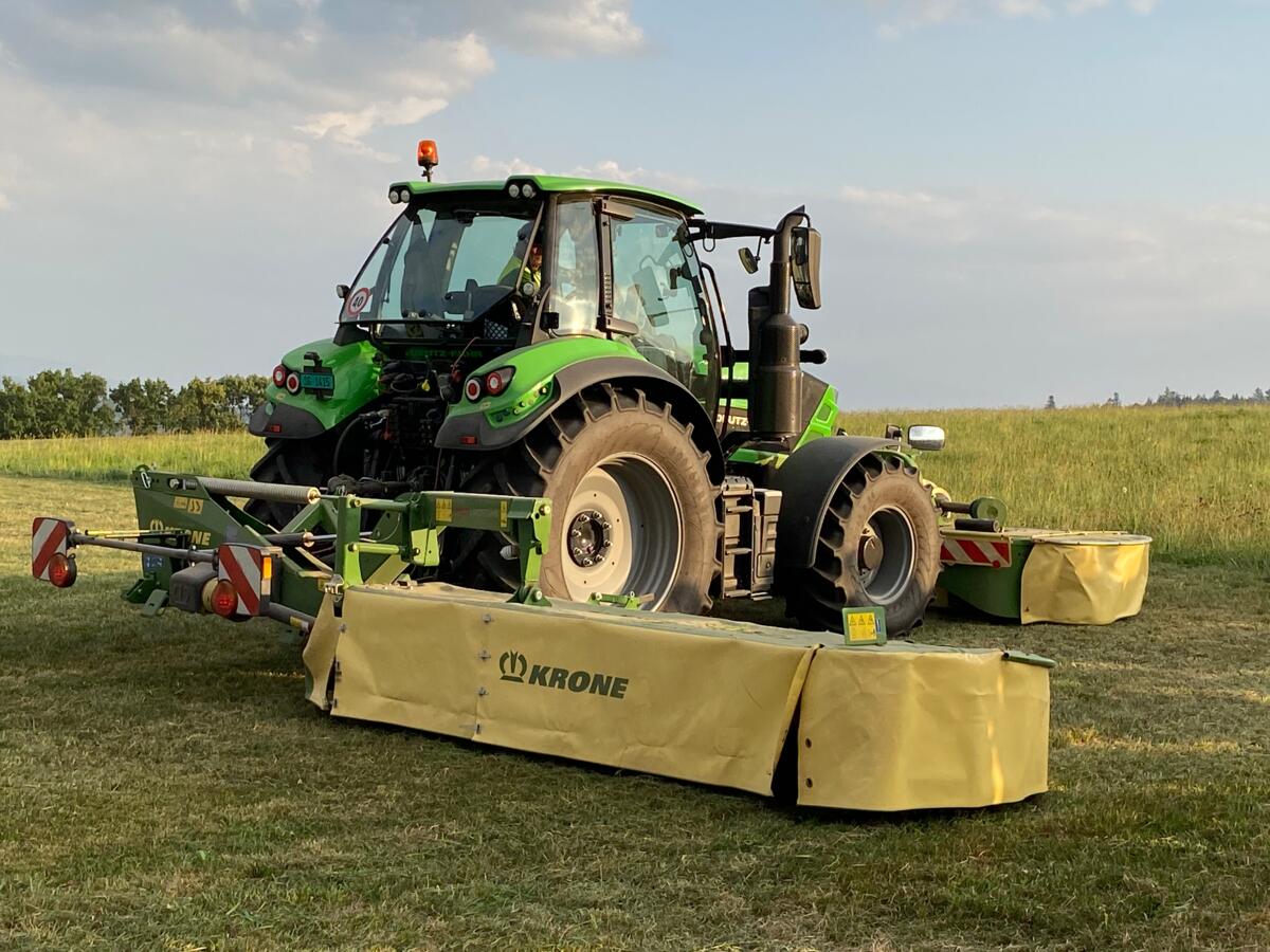 Krone-Maschinen auf Hochtouren