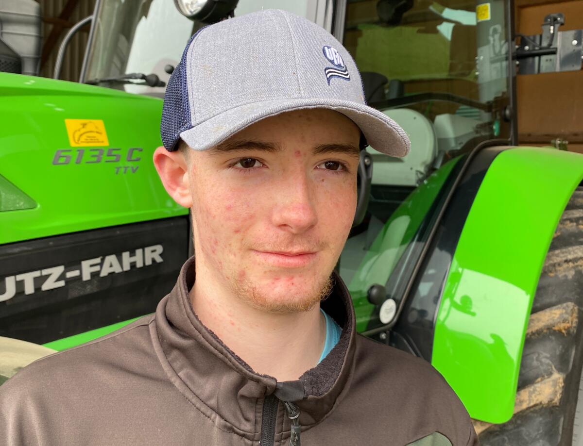 Mathieu Chappuis ist Lernender in Corrençon (VD)