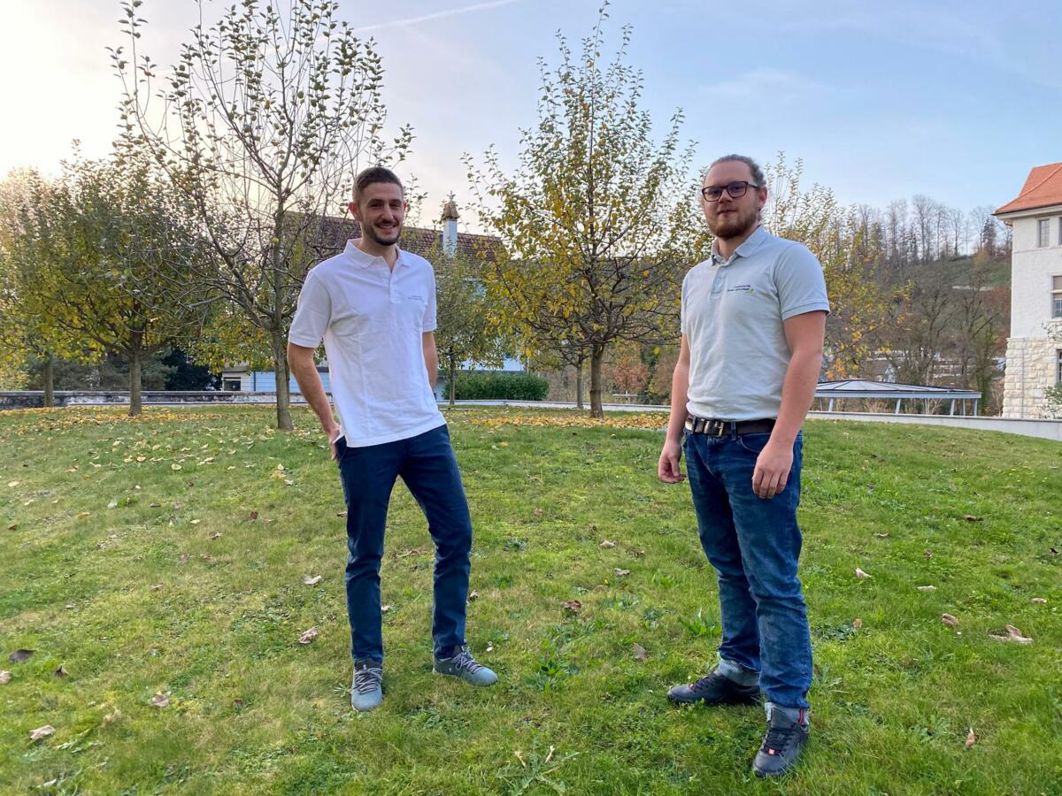 Die neue Doppelspitze der Junglandwirtekommission des SBV besteht neu aus Damien Rey (links) und Daniel Hasler.