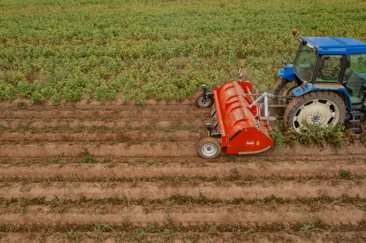 Neues Mulchgerät für den Kartoffelanbau