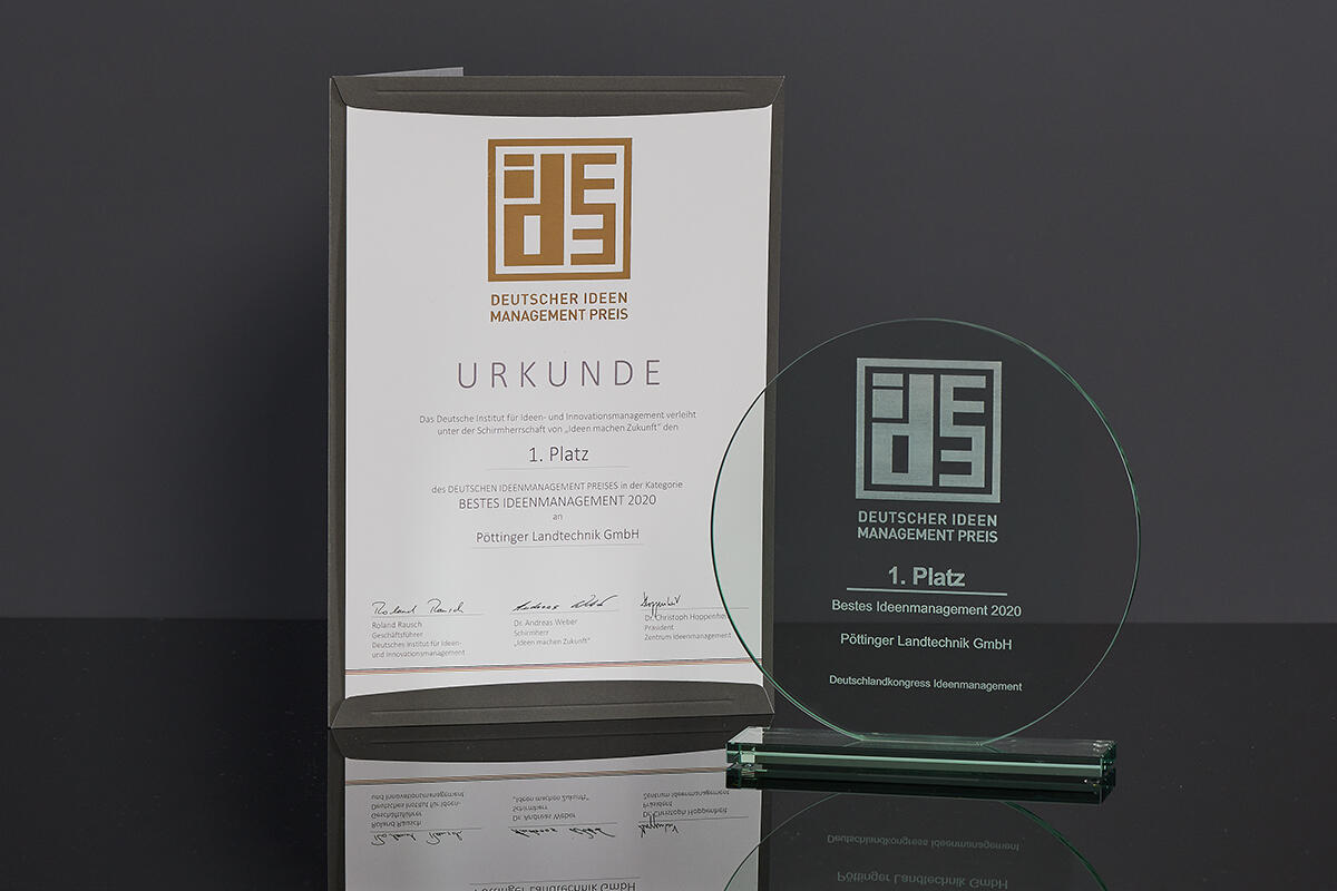 Pöttinger ist führend im Ideenmanagement