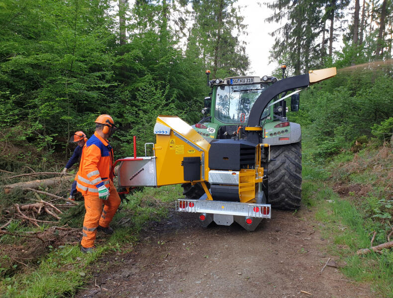 Vom Ast zum Holzschnitzel