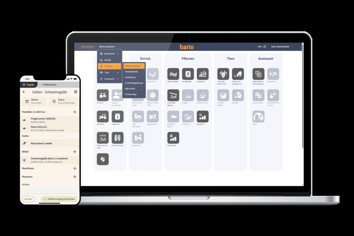 Mit der technischen Umstellung erhält Barto eine modernisierte Benutzeroberfläche.