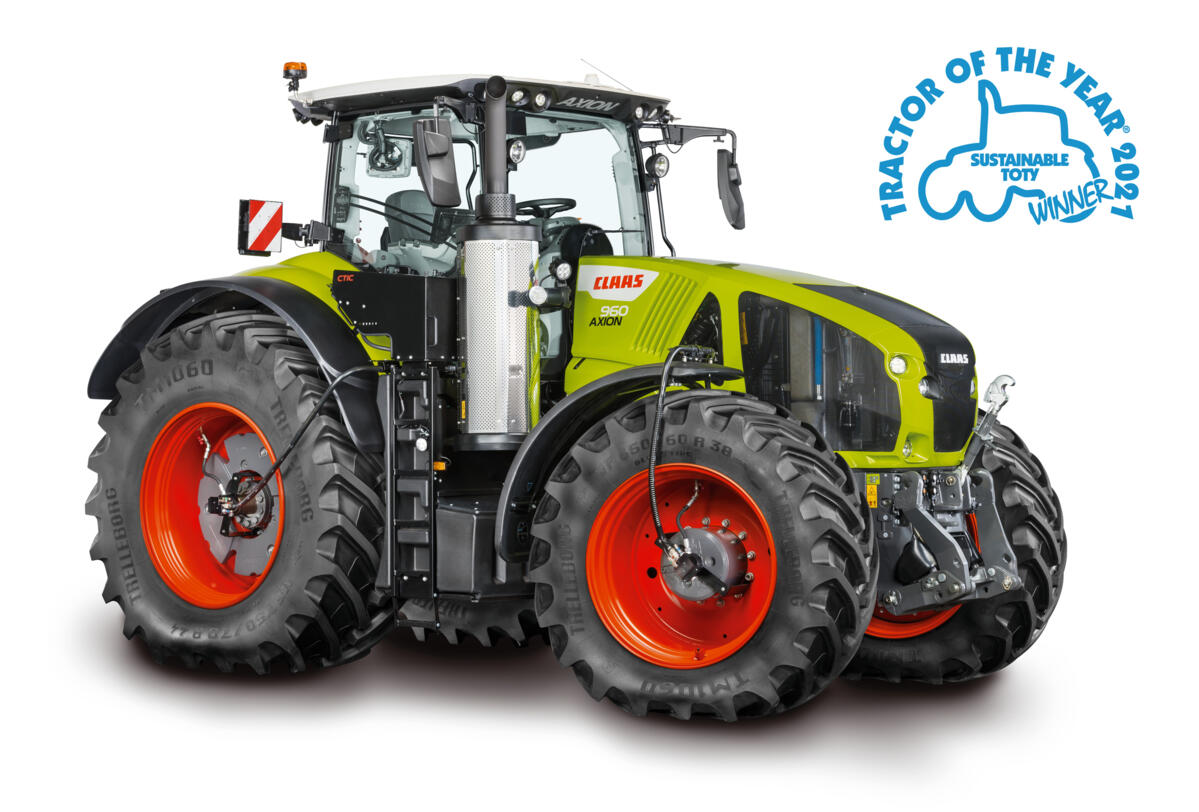 Claas Axion 960 Cemos ist Sustainable Tractor  of the Year 2021!