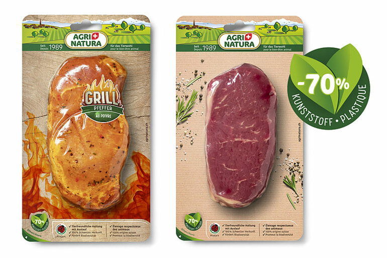 PaperBoard-Verpackung für AgriNatura - erhältlich im Volg