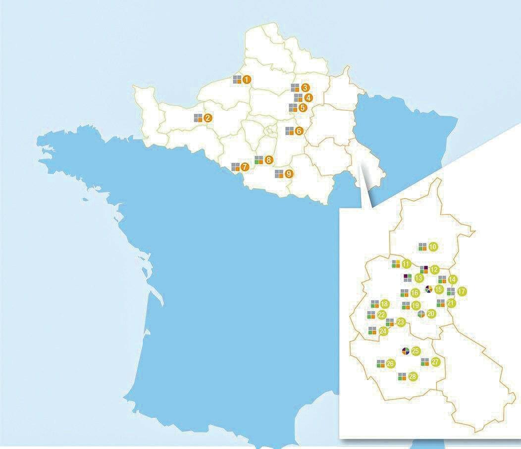 25 Trocknungsbetriebe, 3 zentrale Silolager inklusive Verpackungsbetrieb in Pogny (Big Bag und gesackt) erlauben Désialis eine bestmögliche Kundendienstleistung zu garantieren.