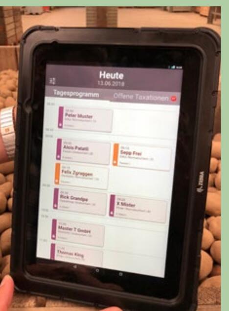 In der App sind unter anderem Informationen zu Erntedatum, Angaben zur Taxation gewaschen oder ungewaschen abrufbar.
