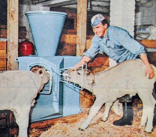 Les premiers distributeurs automatiques de lait sont arrivés dans les années 1960.